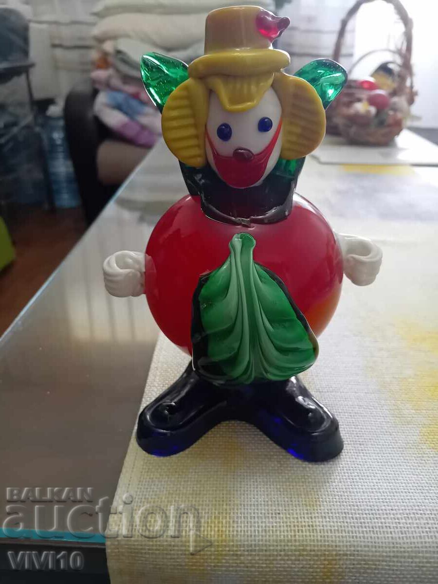 Antique clown, Murano 20 cm