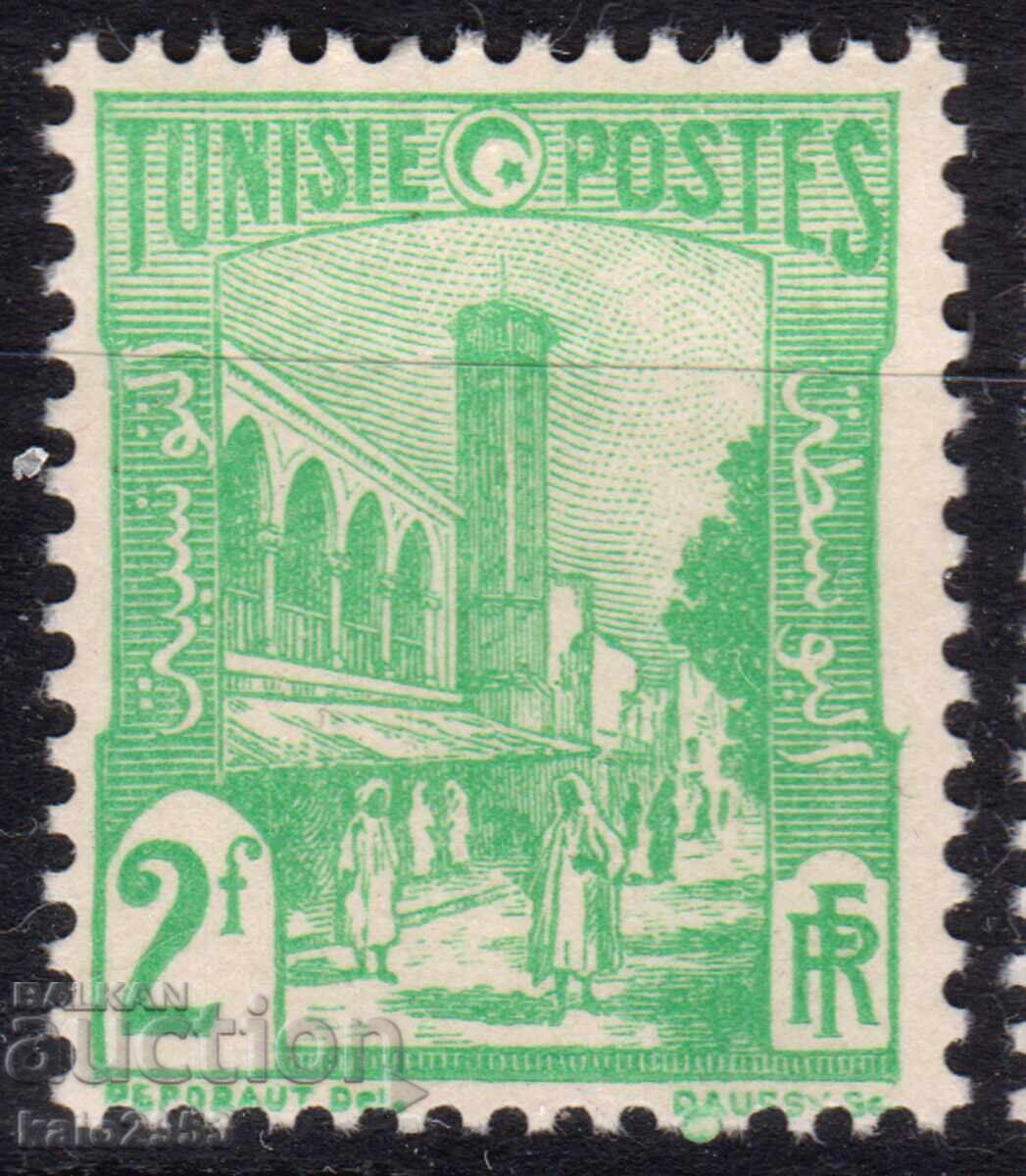 Τυνησία/Προτεκτοράτο-1926-Τακτική-Τζαμί στην πλατεία, MNH Τυνησία/Προτεκτοράτο-1926-Τακτική-Τζαμί στην πλατεία, MNH