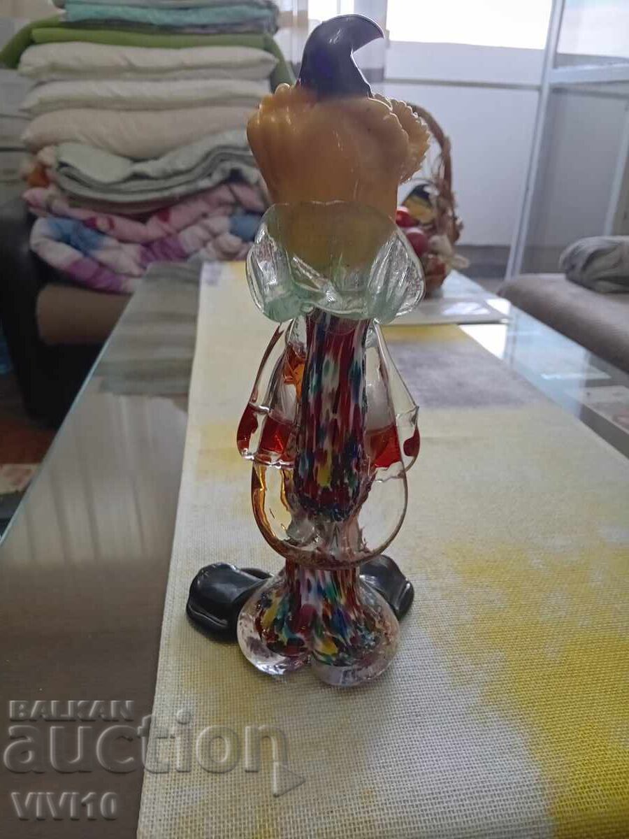 Licitație Clovn antic, Murano 26 cm Licitație Clovn antic, Murano 26 cm