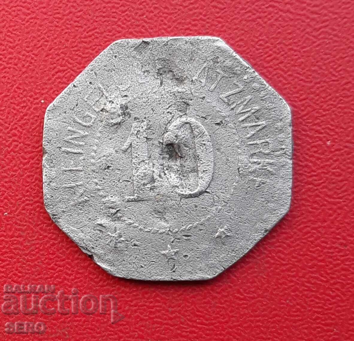 Germania-Schleswig-Holstein-Flensburg-10 pfennig 1917 Germania-Schleswig-Holstein-Flensburg-10 pfennig 1917