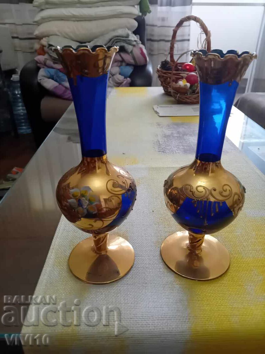 Старинни вази,Морано, комплект с цена € 150.00 | 293.38 лв.