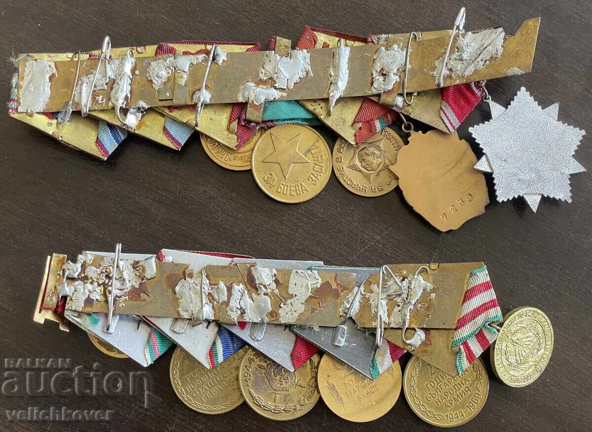 43680 Βουλγαρία δύο πλακέτες με κομμουνιστικά παράσημα και μετάλλια με τιμή € 100.00 | 195.58 BGN