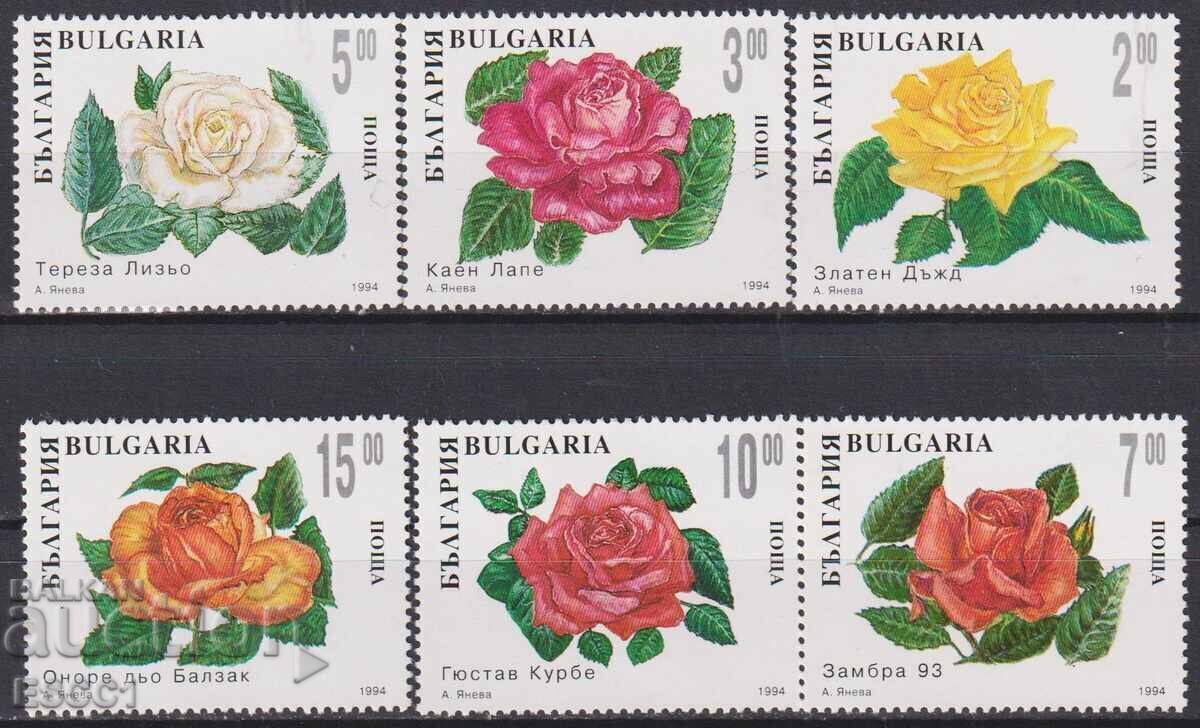 Clean Flora Rozi 1994 stamps from Bulgaria
