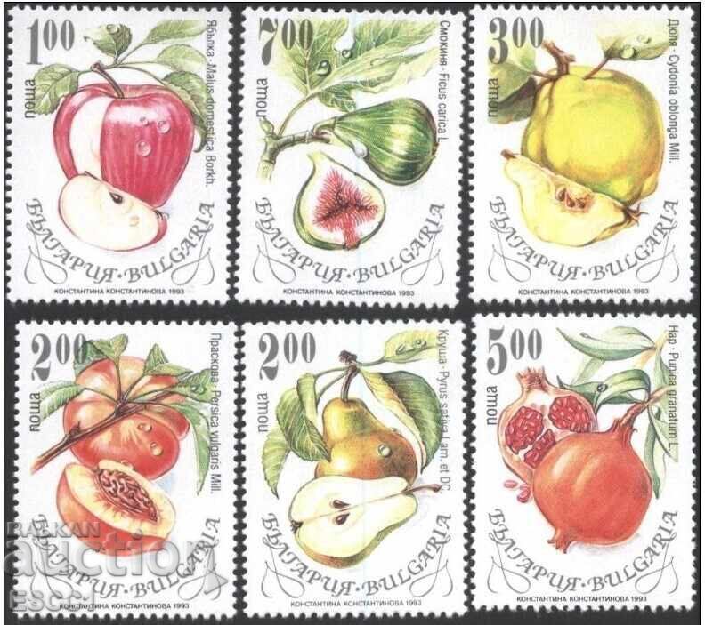 Timbre curate Flora Fructe 1993 din Bulgaria /c