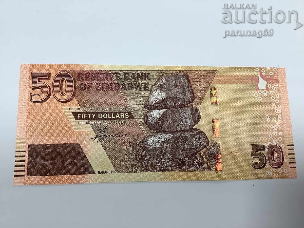 Зимбабве 50 долара 2020 година UNC Зимбабве 50 долара 2020 година UNC