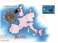 1990. Ireland. Numismatic cover - 1 Pound