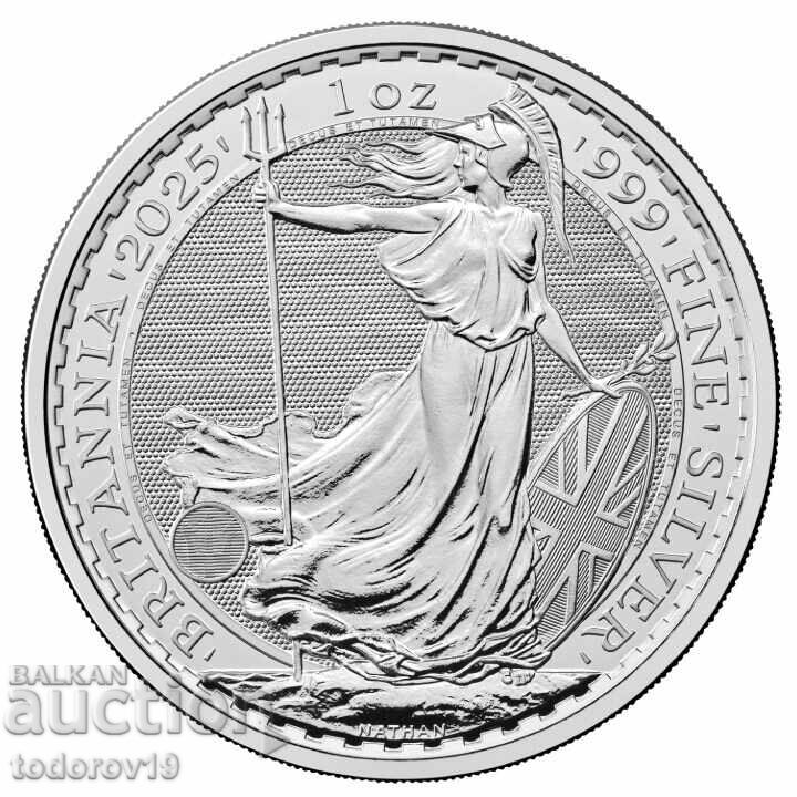 Argint 1 oz Britannia 2025 Argint 1 oz Britannia 2025