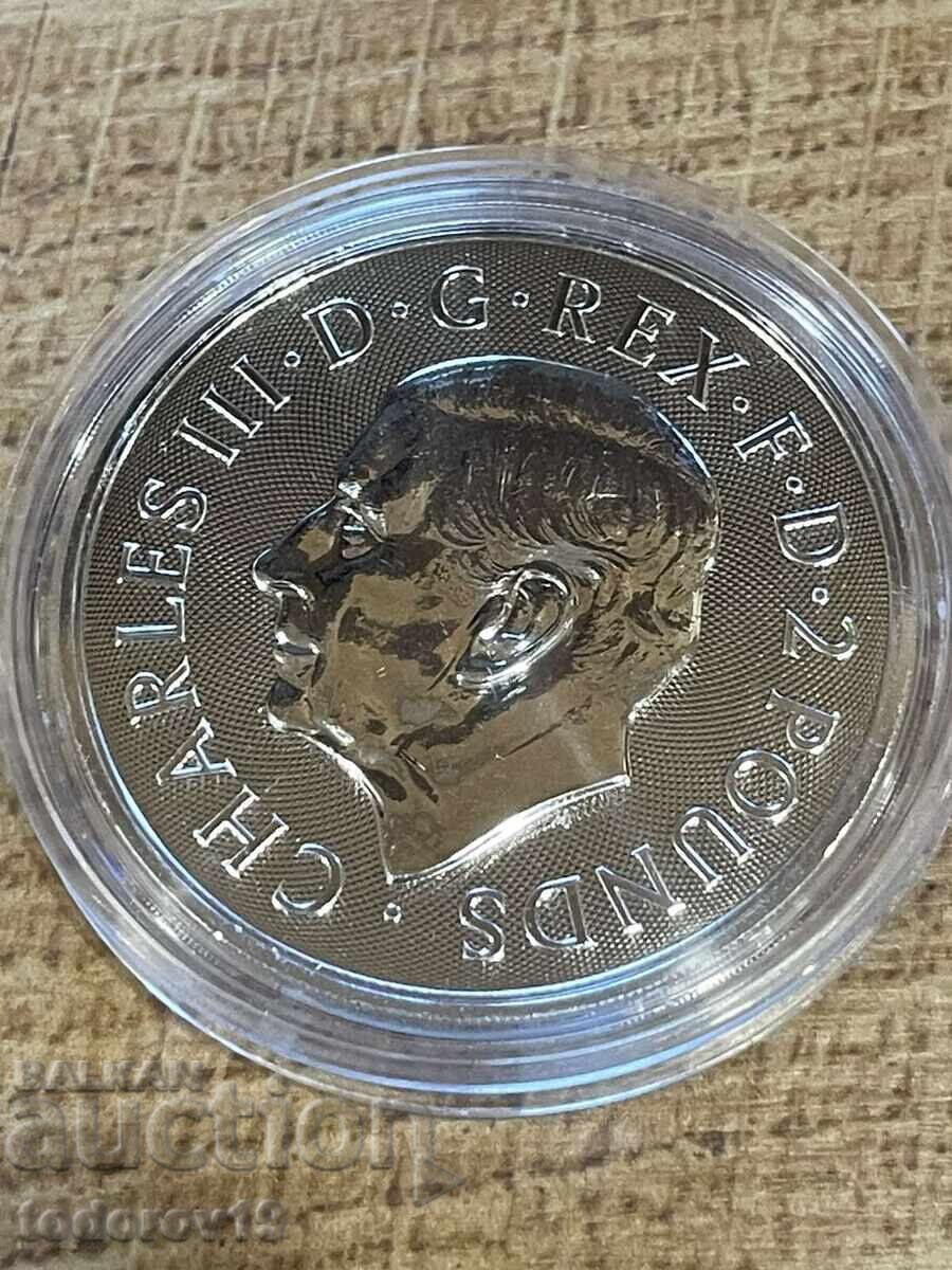 Livrarea Argint 1 oz Arhanghelul Mihail și dragonul 2026 - Marea Britanie