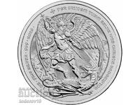 Argint 1 oz Arhanghelul Mihail și dragonul 2026 - Marea Britanie