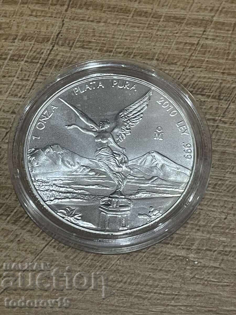 Argint 1 oz Libertate Mexicană 2010 cu preț € 85.99 | 168.18 BGN Argint 1 oz Libertate Mexicană 2010 cu preț € 85.99 | 168.18 BGN