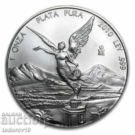 Argint 1 oz Libertate Mexicană 2010 Argint 1 oz Libertate Mexicană 2010