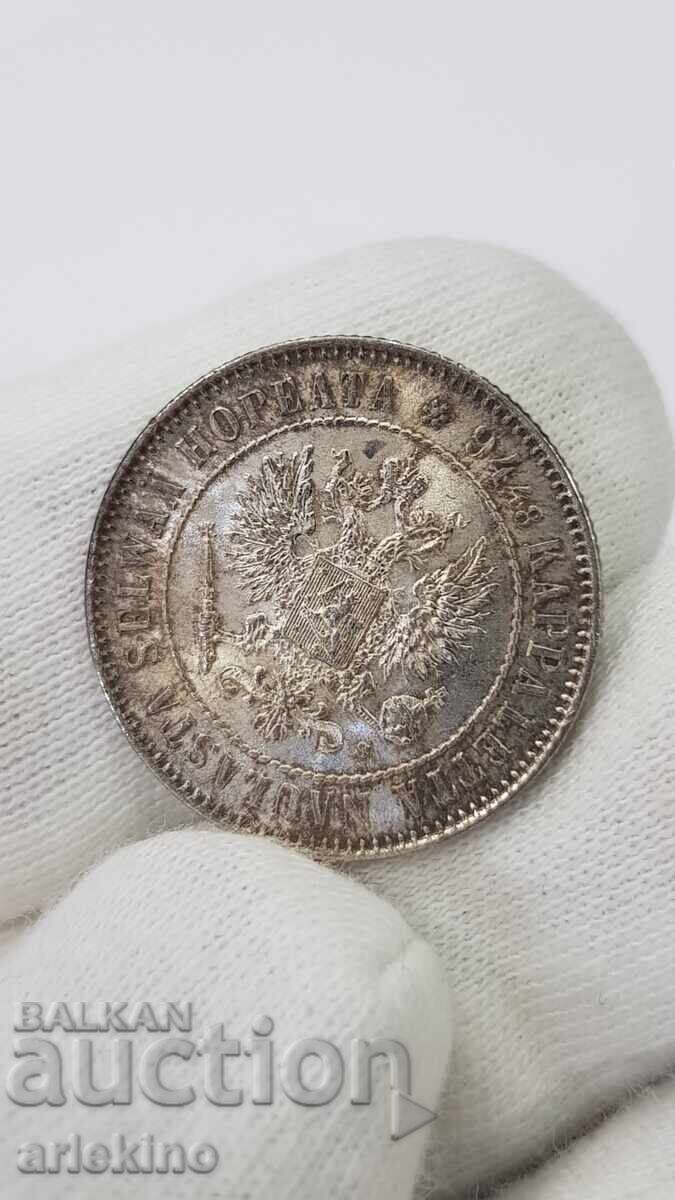 Licitație Frumoasă monedă de argint 1 MARKKA 1915 Rusia - Finlanda Licitație Frumoasă monedă de argint 1 MARKKA 1915 Rusia - Finlanda