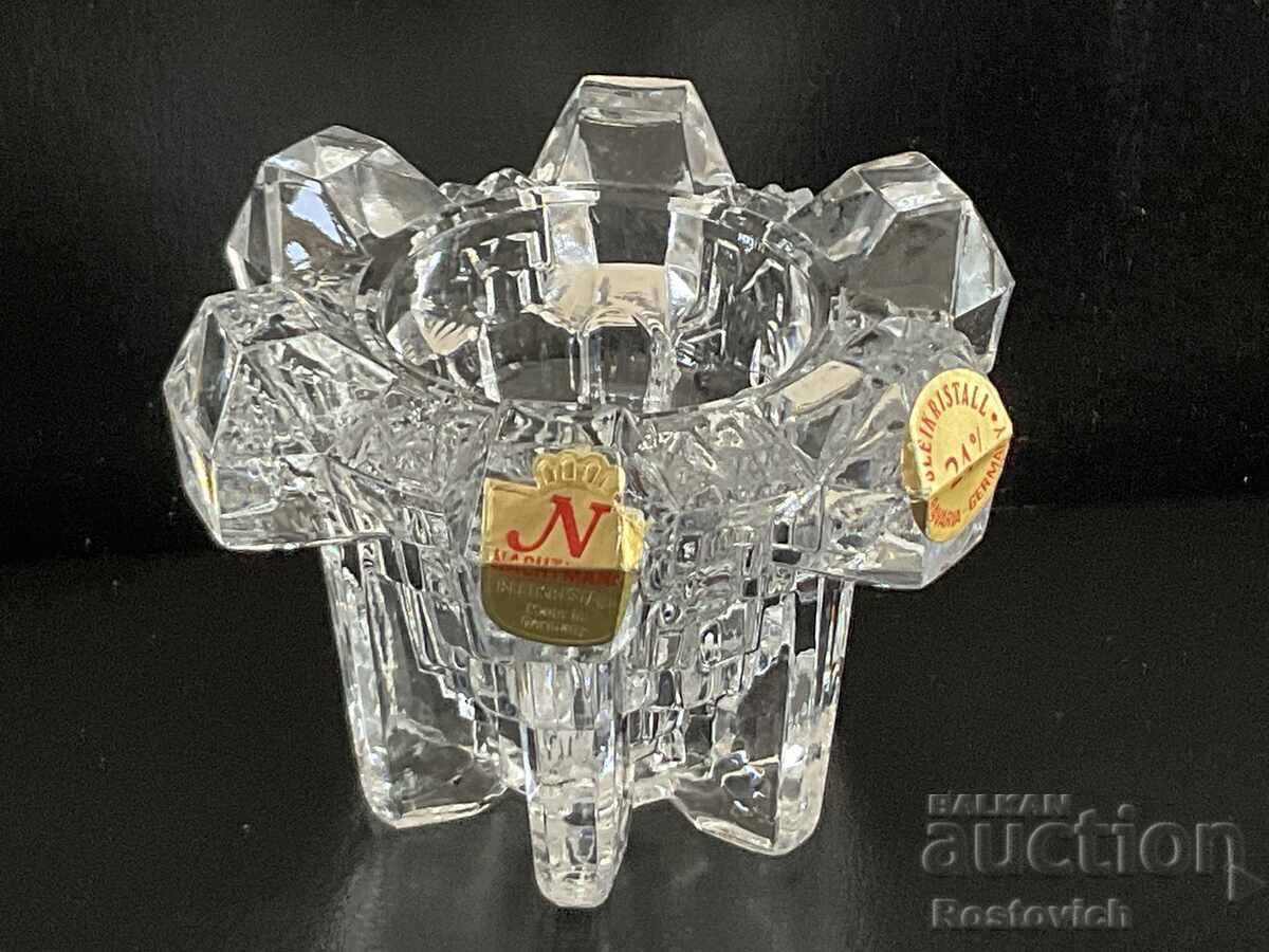 Crystal candlestick "Nachtmann", Germany Crystal candlestick "Nachtmann", Germany