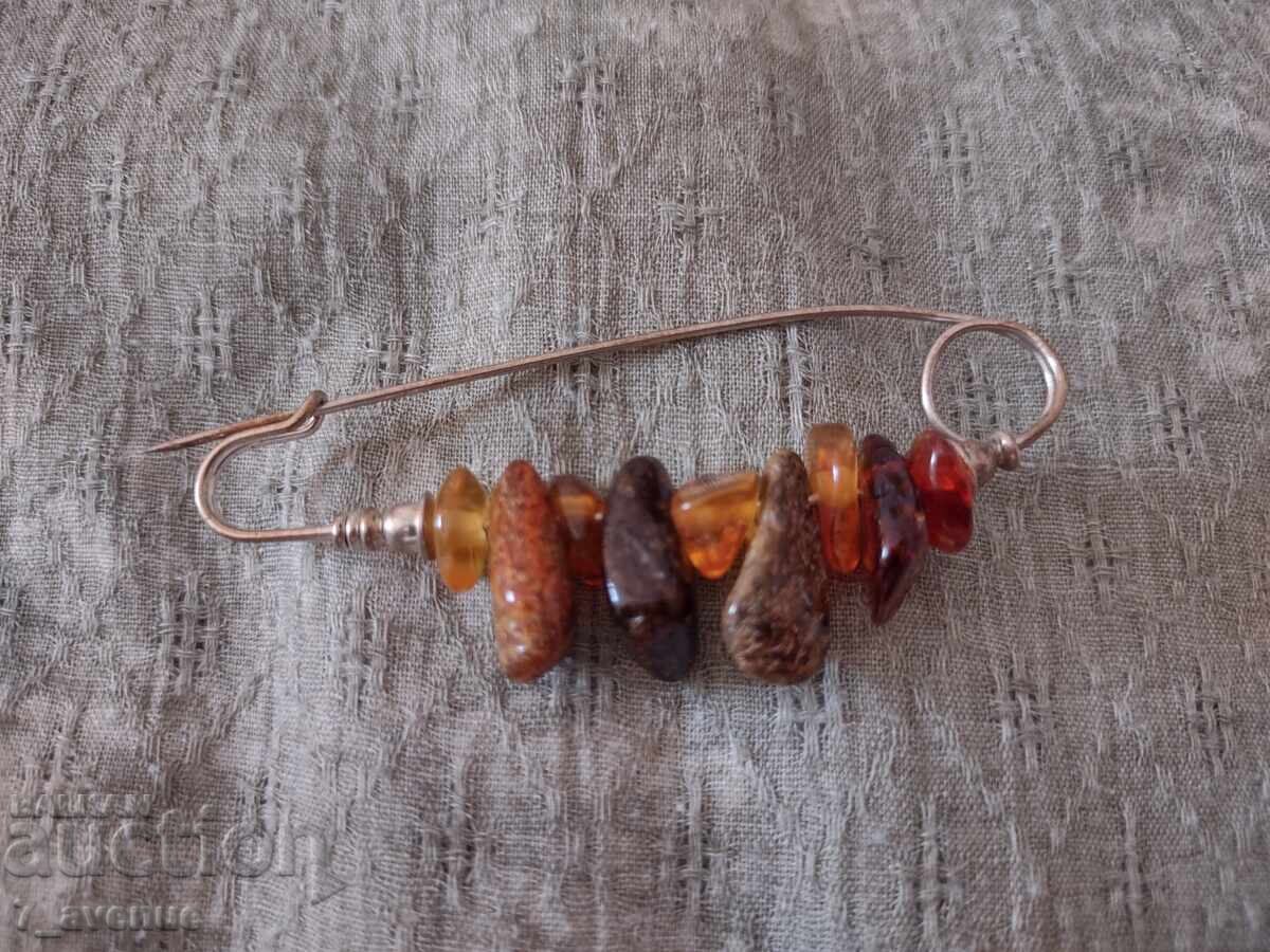 Broșă ac bijuterie, chihlimbar cu preț € 49.00 | 95.84 BGN