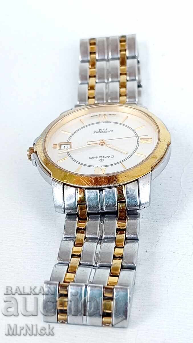 Candino sapphire 50m - ελβετικό ανδρικό ρολόι quartz - 6