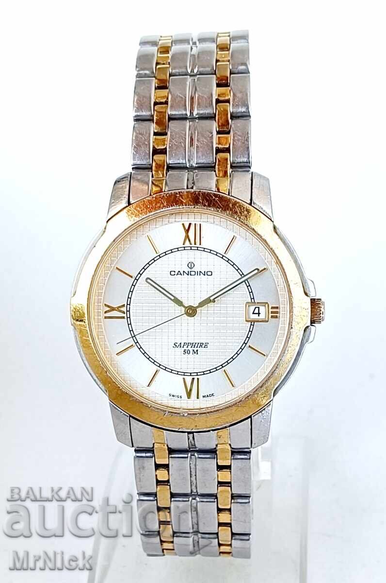 Candino sapphire 50m - ελβετικό ανδρικό ρολόι quartz