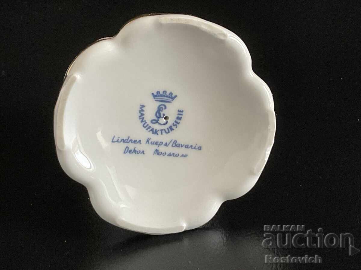 Porcelain candle holder Lindner Küps Bavaria, Germany - 5