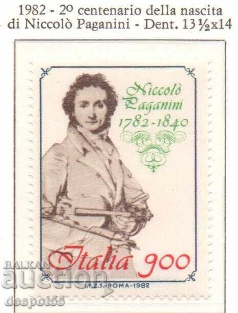 1982. Italia. Bicenteniul nașterii lui Paganini