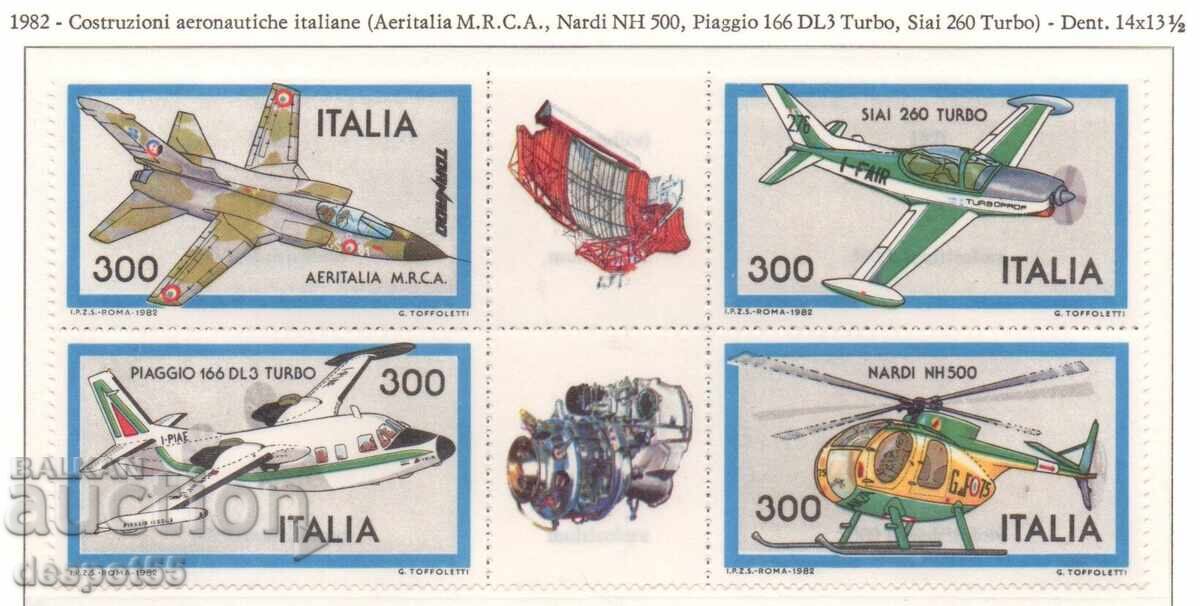 1982. Italy. Airplanes. Block
