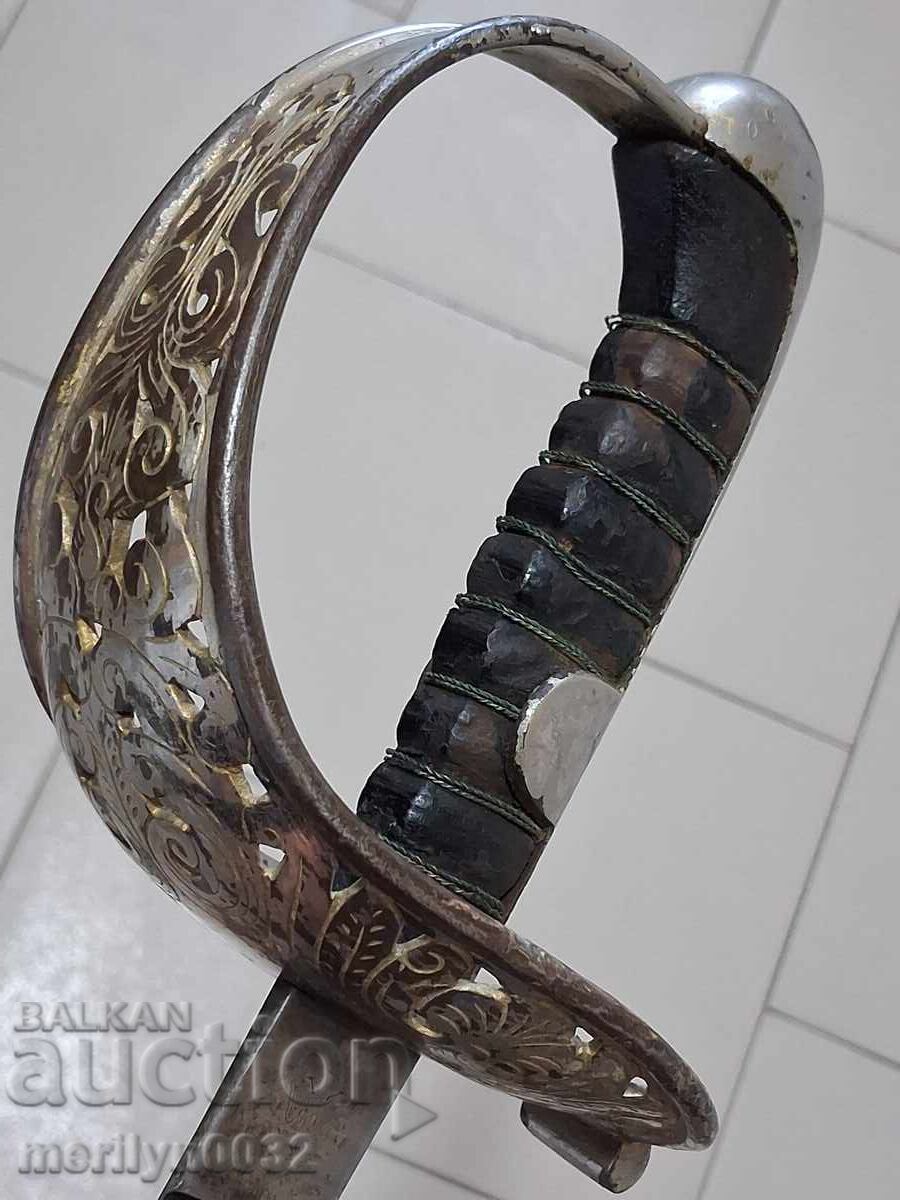 German saber for the Kingdom of Serbia scabbard blade sword broadsword - 5
