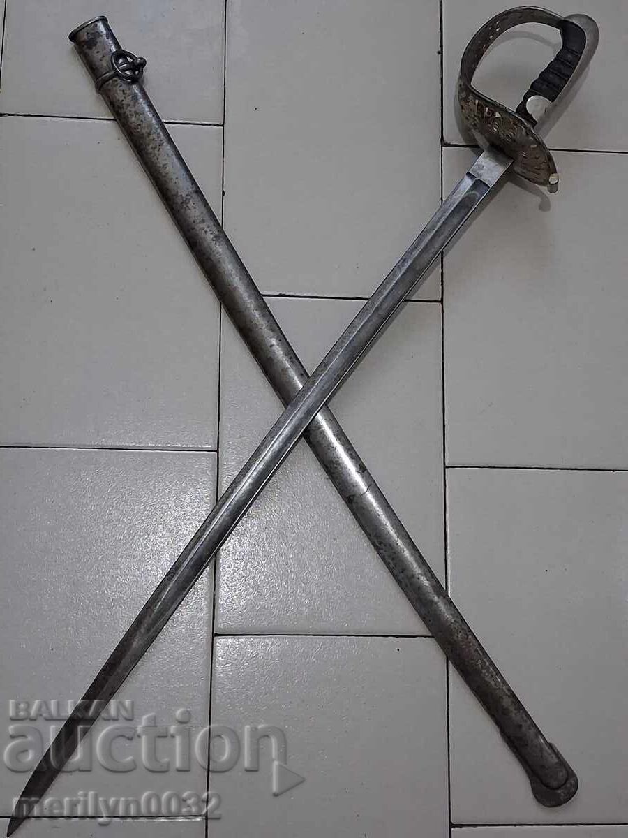 German saber for the Kingdom of Serbia scabbard blade sword broadsword