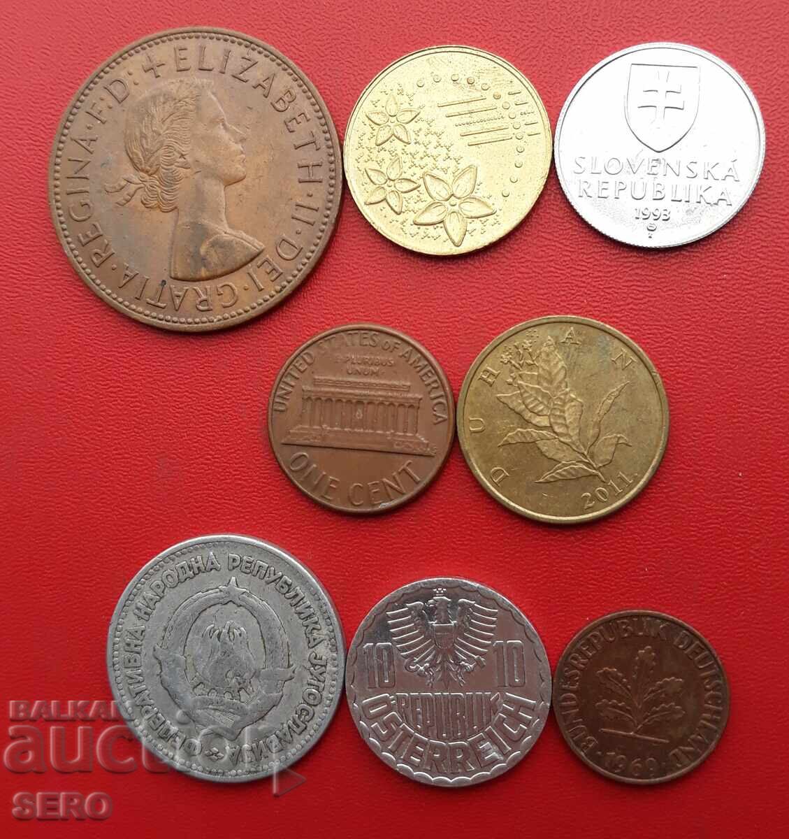 Смесен лот от 8 монети с цена € 0.51 | 1.00 лв.