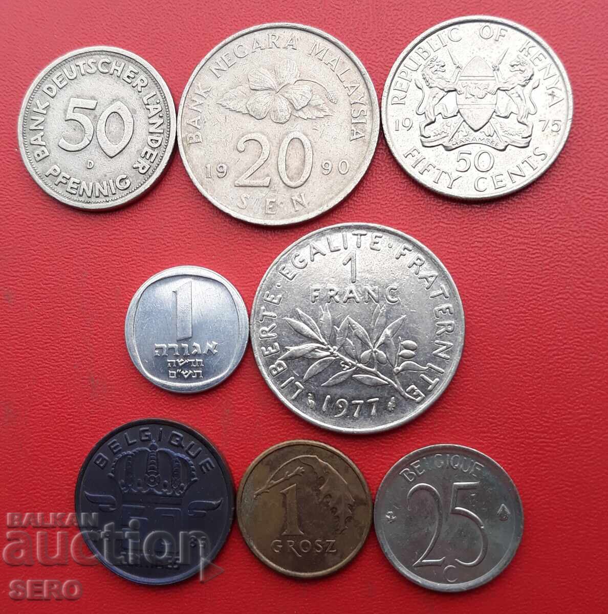 Смесен лот от 8 монети