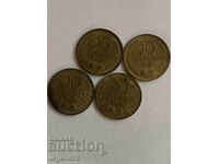 COIN 50 STOTINKI 1937 QUALITY - 4 PIECES