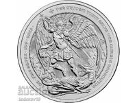 Argint 1 oz Arhanghelul Mihail și dragonul 2026 - Marea Britanie