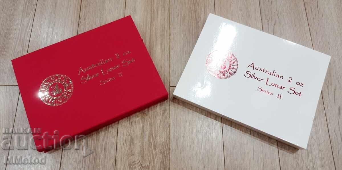 Livrarea Cutie pentru monede Australian Lunar 2 oz, Seria II (2008-2019)