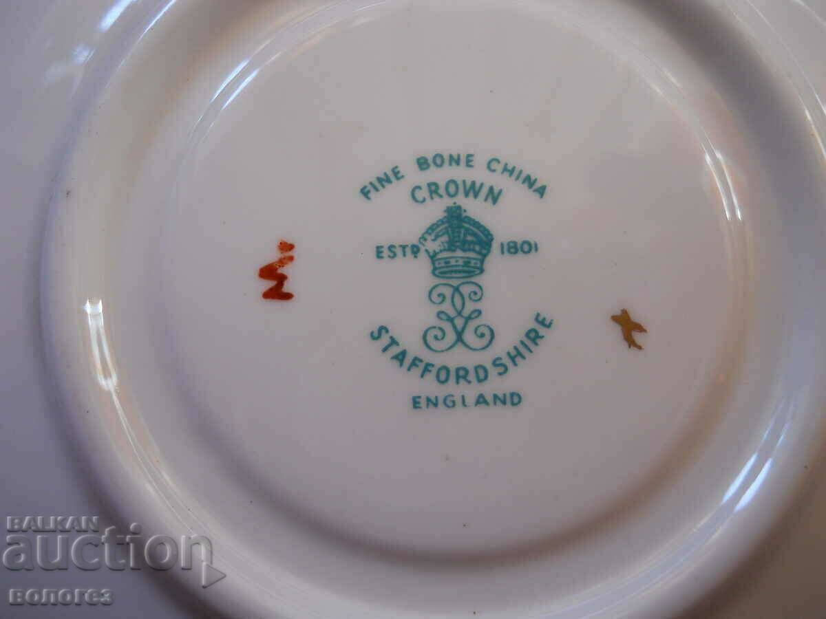 Порцеланови чинийки "Crown Staffordshire" - Англия - 6