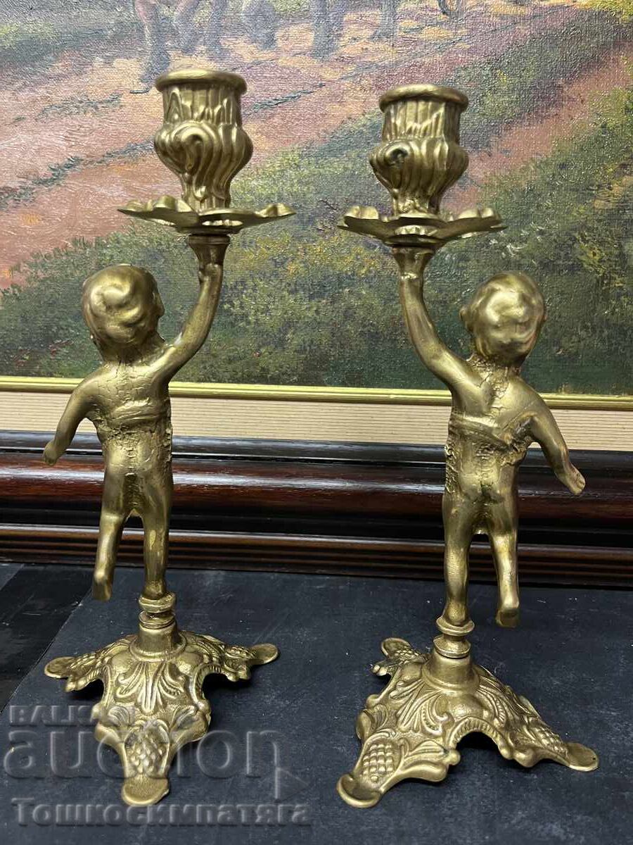Sfeșnice de colecție din bronz cu preț € 60.00 | 117.35 BGN