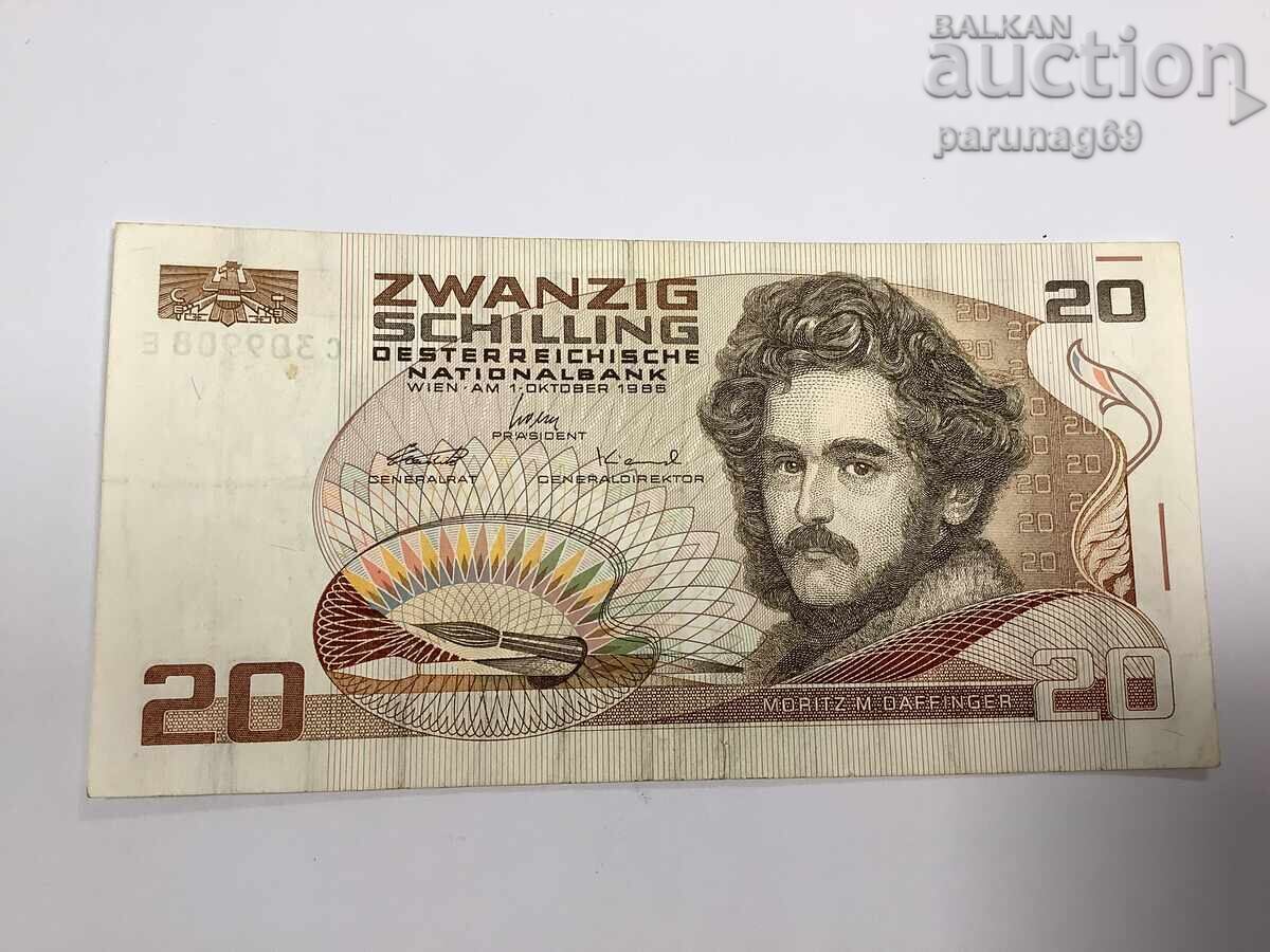 Austria 20 șilingi 1986