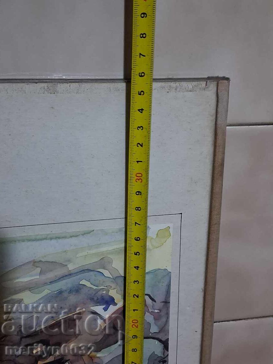 Πίνακας τοπίο ακουαρέλα 36/26 εκ. Κίριλ Ιρίντσεφ 1992 - 5