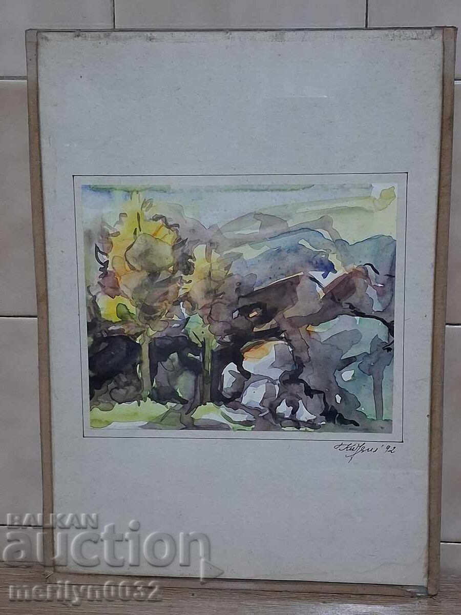 Πίνακας τοπίο ακουαρέλα 36/26 εκ. Κίριλ Ιρίντσεφ 1992