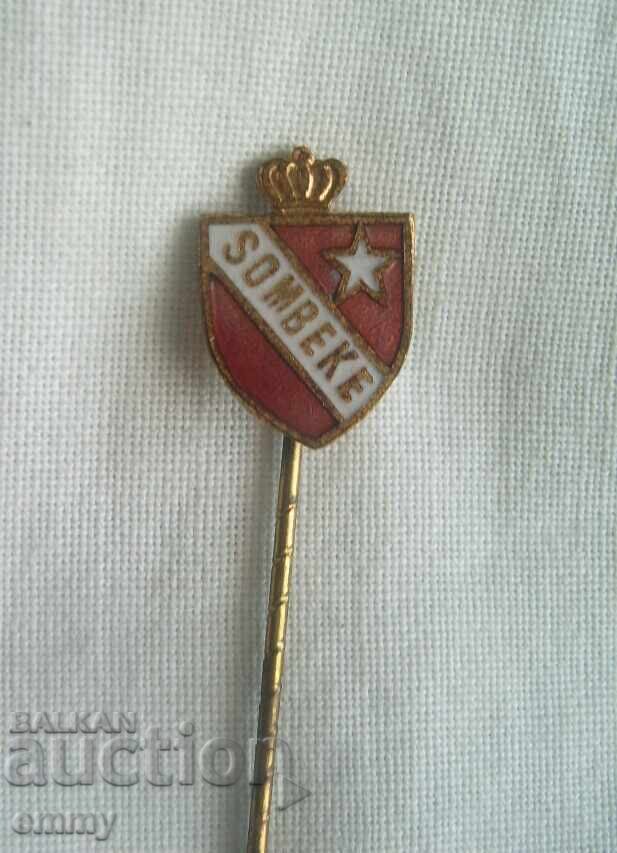 Football badge - White star, Sombeke, Belgium with price € 1.40 | 2.74 BGN Football badge - White star, Sombeke, Belgium with price € 1.40 | 2.74 BGN