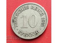 Germania-10 Pfennig 1913 G-Karlsruhe