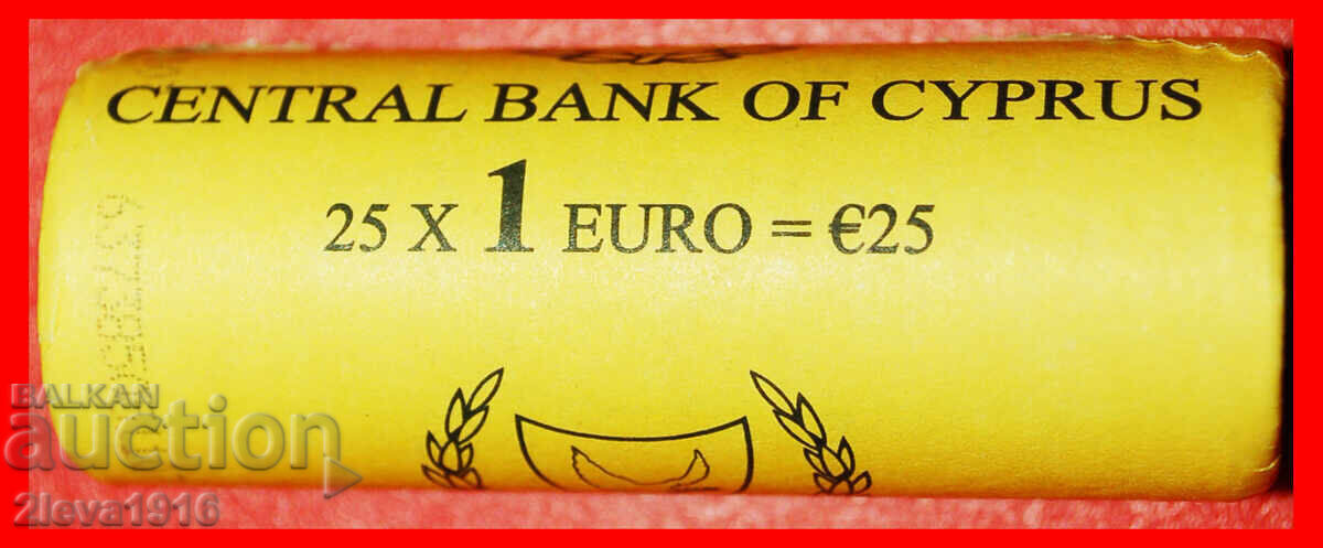 Δημοπρασία Ⰺ FINLAND 2007: CYPRUS ★ 1 EURO 2008 UNC MINT LUSTRE! DIE I1
