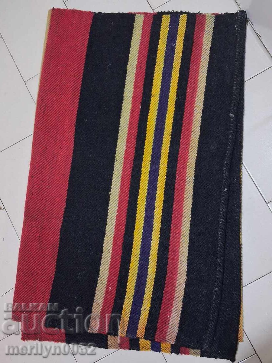 Old hand-woven wool rug 2.3/0.85m carpet UNUSED - 6 Old hand-woven wool rug 2.3/0.85m carpet UNUSED - 6
