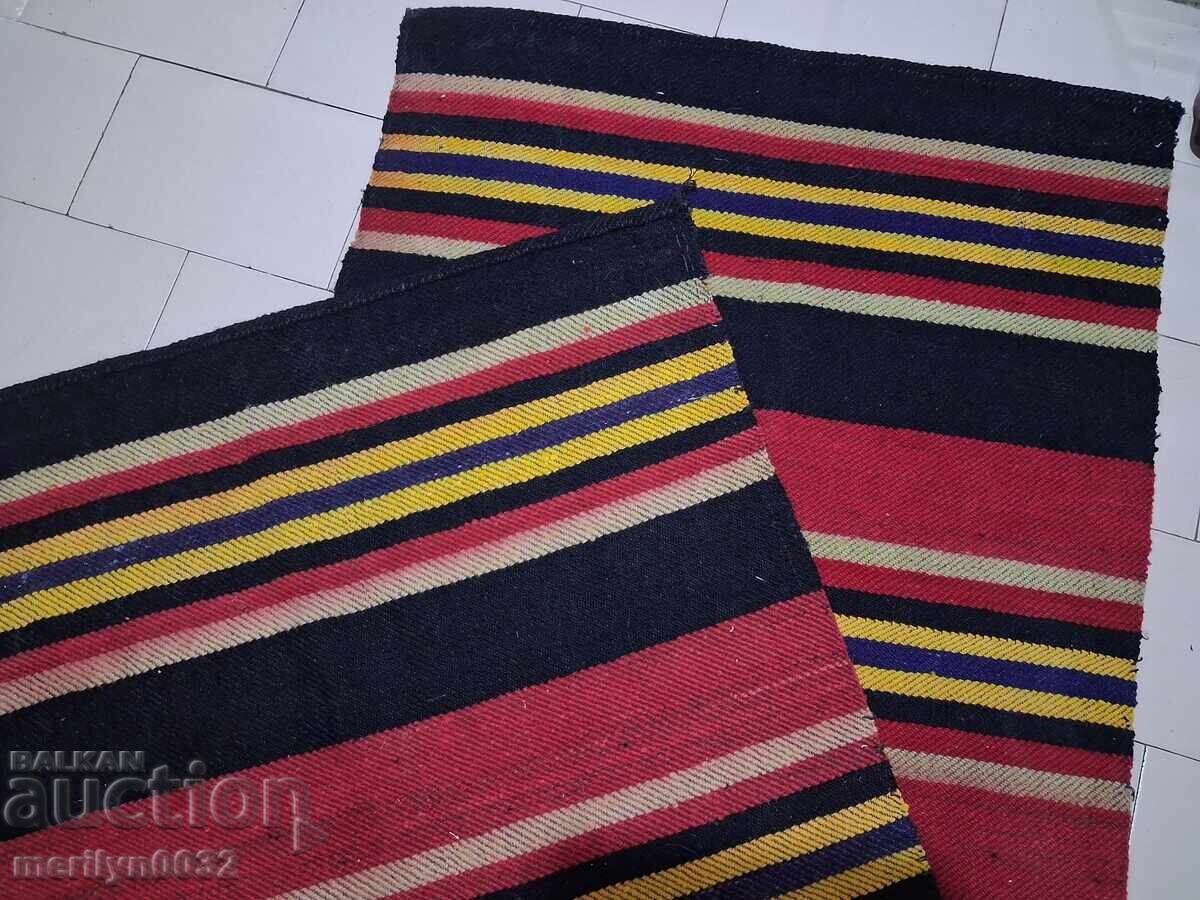Old hand-woven wool rug 2.3/0.85m carpet UNUSED - 7 Old hand-woven wool rug 2.3/0.85m carpet UNUSED - 7