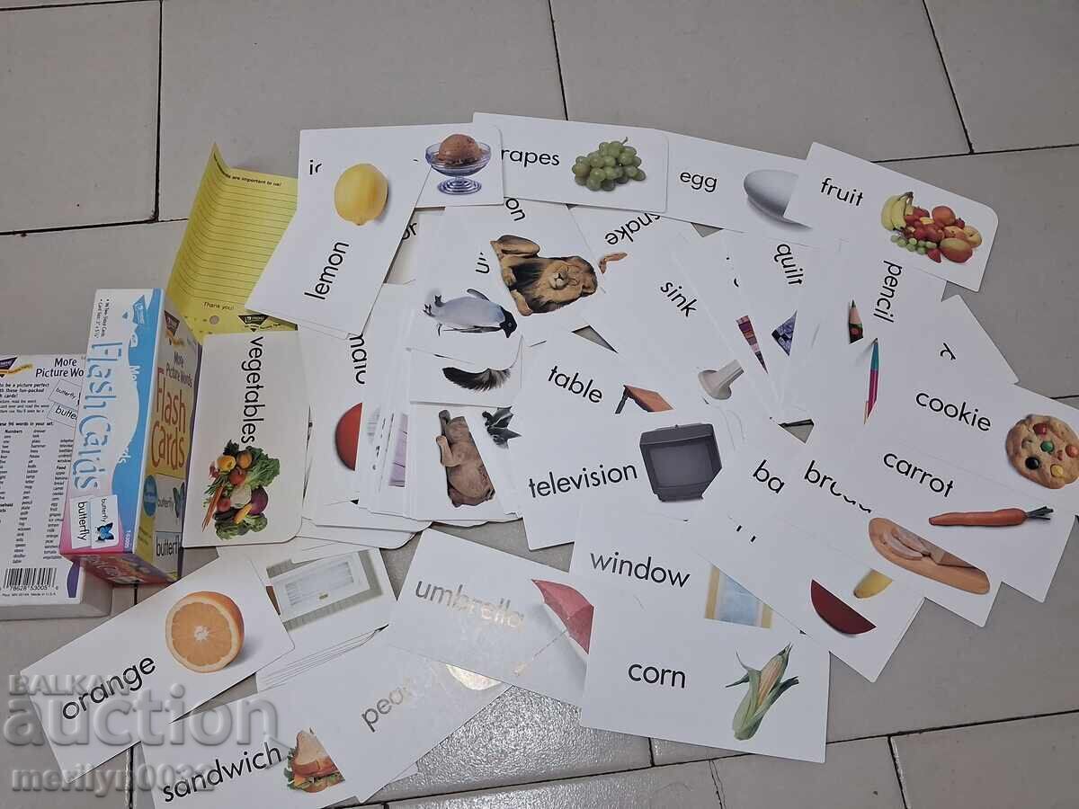 96 carduri flash made in USA card față-verso cu imagine NOI - 6