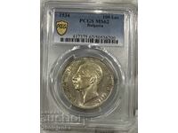 100 λέβα 1934 MS62 PCGS