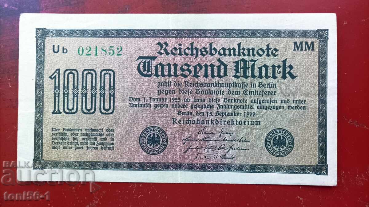 Germania 1000 mărci 1923 Germania 1000 mărci 1923