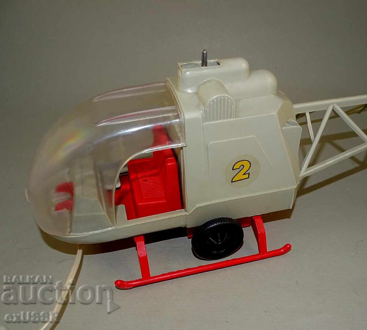 Auction  Old Bulgarian socialist toy helicopter battery-operated