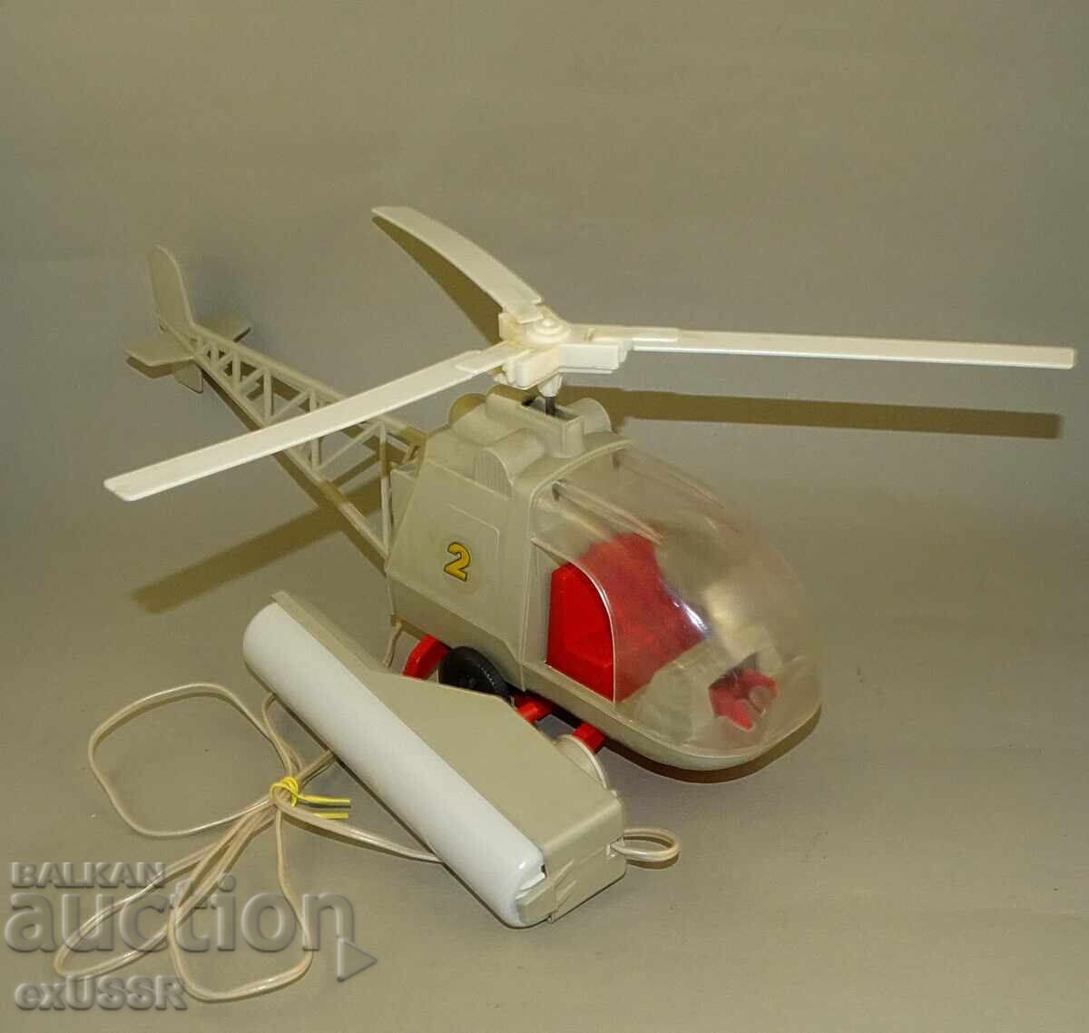 Old Bulgarian socialist toy helicopter battery-operated