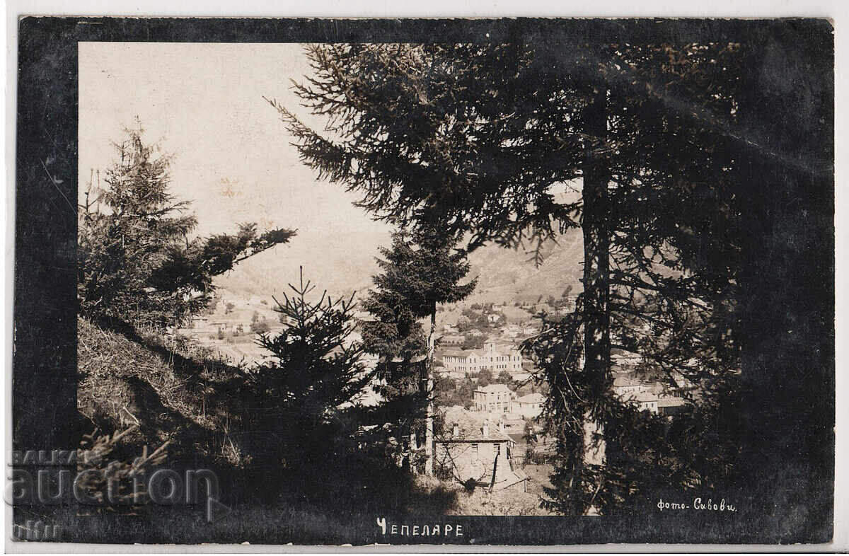Βουλγαρία, Τσεπέλαρε, ταξιδεμένη, RPPC, φωτογραφία Σάβοβι