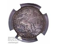 2 Τζούλιο 1760 Βατικανό Κλήμης ΙΓ' NGC VF30 ασήμι