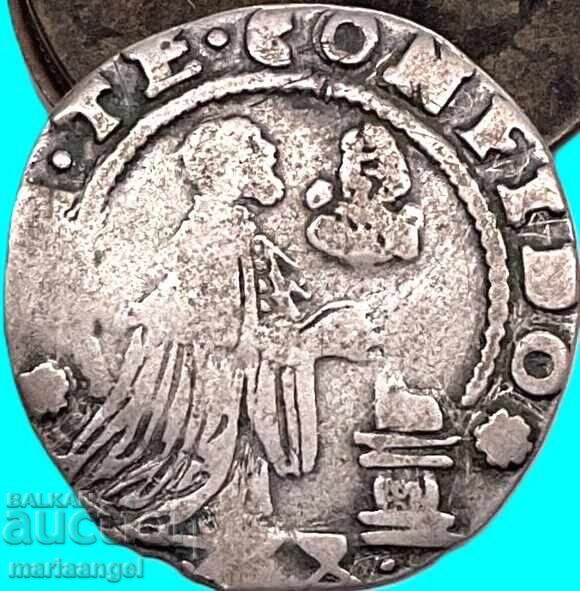 20 Soldi Italia Veneția Nicolo Sagredo 2,83g argint 20 Soldi Italia Veneția Nicolo Sagredo 2,83g argint