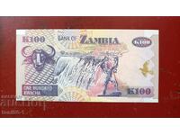 Замбия 100 квача 1992  UNC