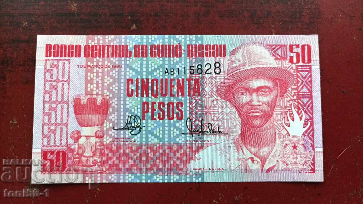 Γουινέα-Μπισάου 50 φράγκα 1990 UNC